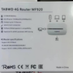 TABWD 4G Router MF920